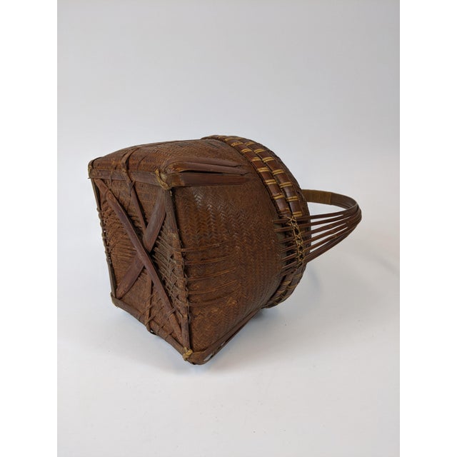 Antique Chinese Woven Basket For Sale - Image 4 of 7