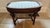 Wood Antique Irish Carved Dressing Table Stool With Upholstered Seat For Sale - Image 7 of 11