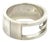 1990s Gucci Estate Ring Size 5 Sterling Silver 8 mm For Sale