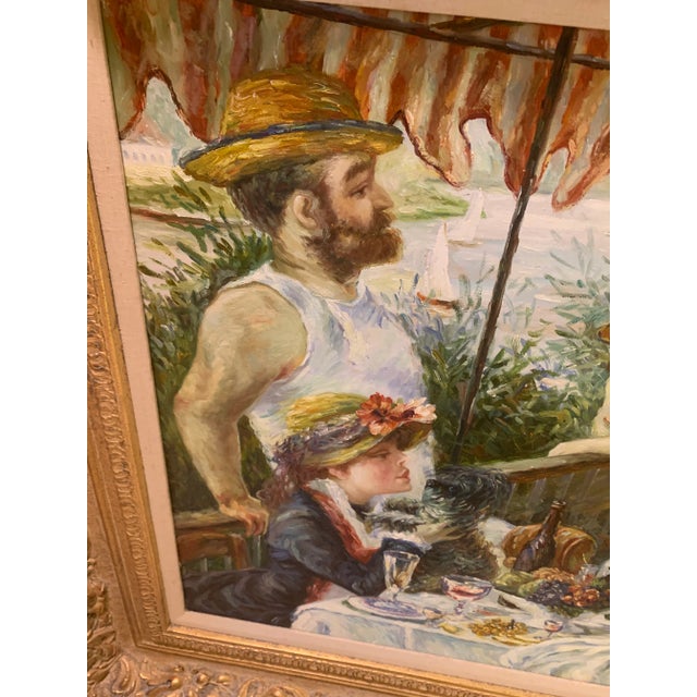 1970s 1970s Figurative Aesthetic Movement Style Oil Painting, Framed For Sale - Image 5 of 8