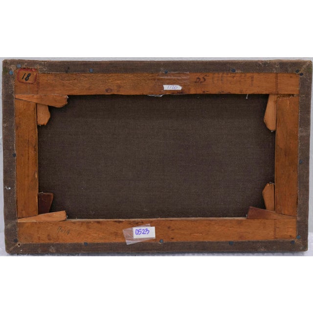 Textile 18th C. Italian School Biblical Scene Painting For Sale - Image 7 of 7