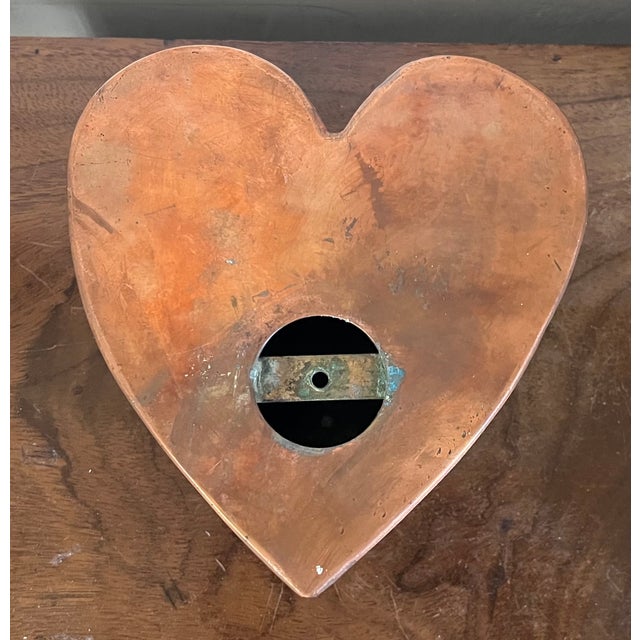 American Folk Art Copper Heart Sculpture For Sale - Image 12 of 13