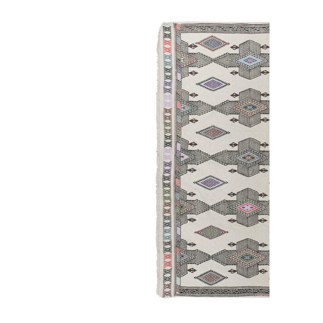 Vintage Turkish Karapinar Cicim Rug For Sale - Image 4 of 13