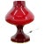 Red Glass Table Lamp by Stefan Tabery, 1960s For Sale