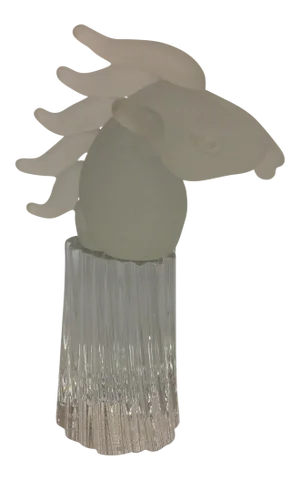 Seguso Horse Sculpture on Glass Base