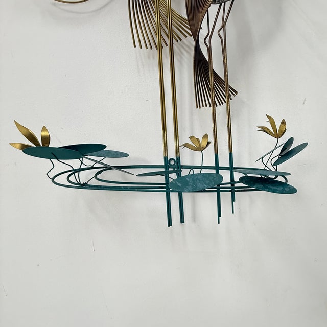 Vintage Peacock Wall Art Sculpture by Curtis Jere, 1970s For Sale - Image 11 of 14