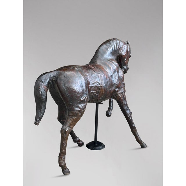 Large Leather Model of a Horse from Liberty & Co, 1930s For Sale - Image 9 of 12
