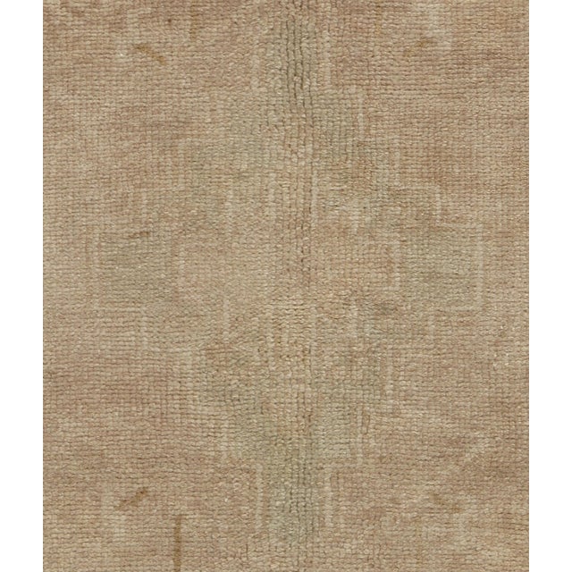 1940s Vintage Circa 1940 Turkish Oushak Area Rug, 4ft 4in X 9ft 4in For Sale - Image 5 of 8