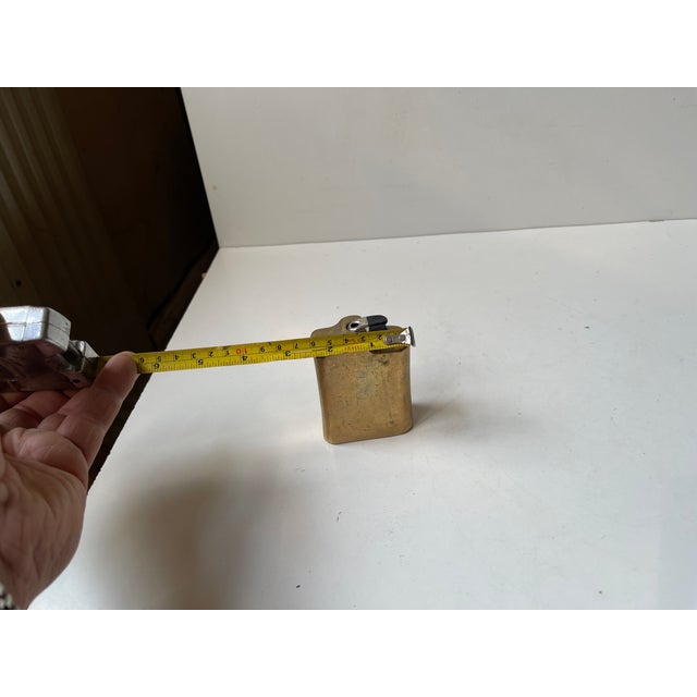 Vintage Brutalist Lauterbach Ashtray and Lighter Holder in Bronze, 1970s, Set of 2 For Sale - Image 10 of 11