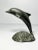 Nautical 1980s Vintage Black-Green Patina Bronze Dolphin Sculpture For Sale - Image 3 of 3