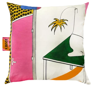 Sixties Door Cushion Cover by F.Roze