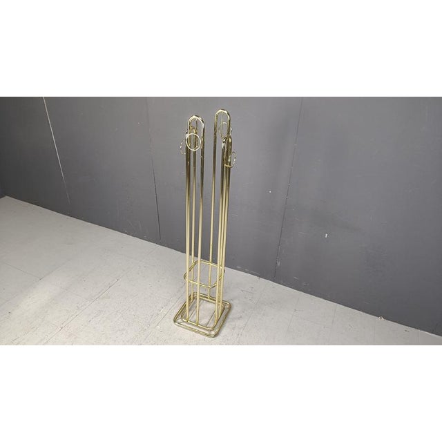Vintage Modernist Brass Coat Stand, 1970s For Sale - Image 6 of 11