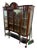 Antique English Mahogany Display Cabinet , Satinwood Inlay. For Sale