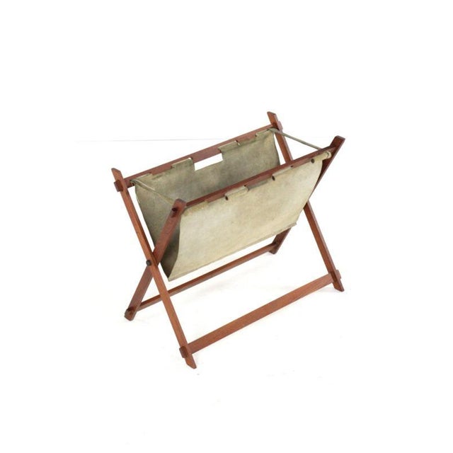 Vintage Folding Magazine Rack For Sale - Image 4 of 14