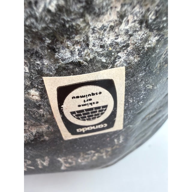 Glass 1980s Northern Beat Inuit Drummer. Hand Carved by Inuits of Greenland For Sale - Image 7 of 9