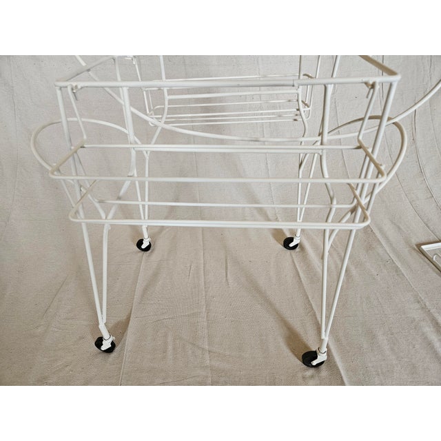 John Risley 1960s , John Risley, Weinberg Style Metal Horse Cocktail Bar Cart on Wheels For Sale - Image 4 of 8