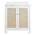 Boyd White & Rattan Vanity For Sale