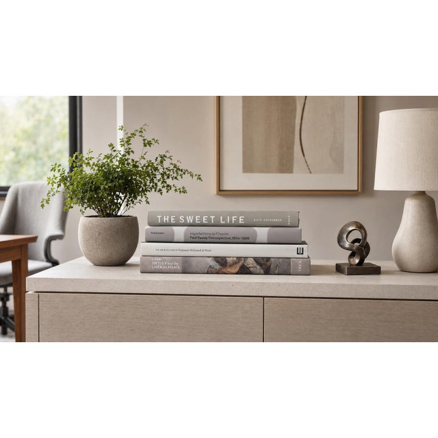 Modern Decorative Books - Smokey Neutrals Coffee Table Stack - 4 Grey Books For Sale - Image 3 of 3