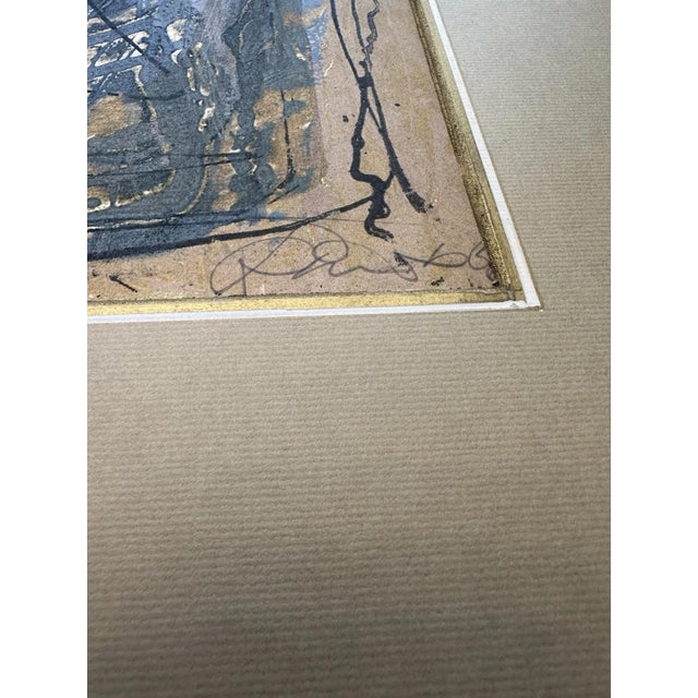 Modernist Artist, Abstract Figure Composition, Oil Painting on Canvas For Sale - Image 6 of 13