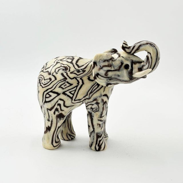 Contemporary Cream Elephant Swazi Candle - Large For Sale - Image 3 of 6