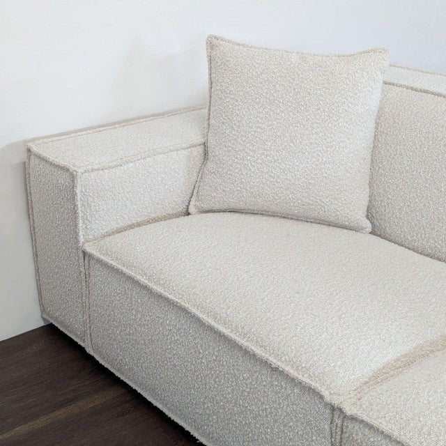 Rove Concepts Porter Modern Boucle Sectional Sofa With Right Chaise For Sale - Image 4 of 7