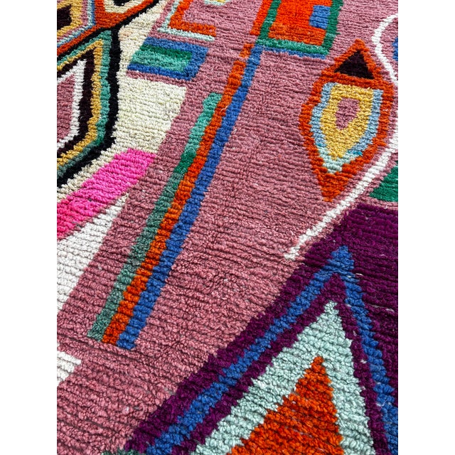 Abstract Geometric Handwoven Wool, 1990s For Sale - Image 6 of 12