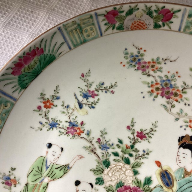 Antique Japanese Yama Toku Arita Porcelain Charger – Meiji Period, Marked For Sale - Image 9 of 11