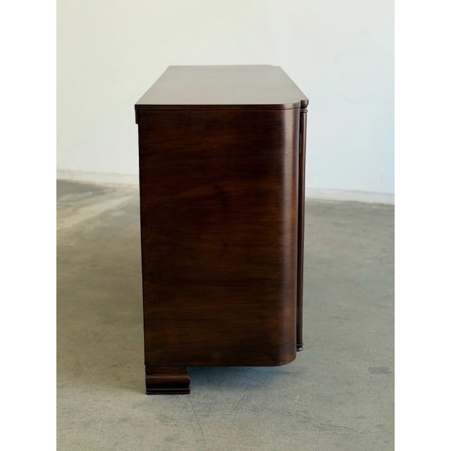1940s Minimal Art Deco Credenza For Sale - Image 10 of 13
