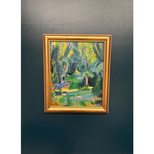 Gerhard Lundberg, Forest, 1943, Oil on Panel, Framed For Sale - Image 12 of 12