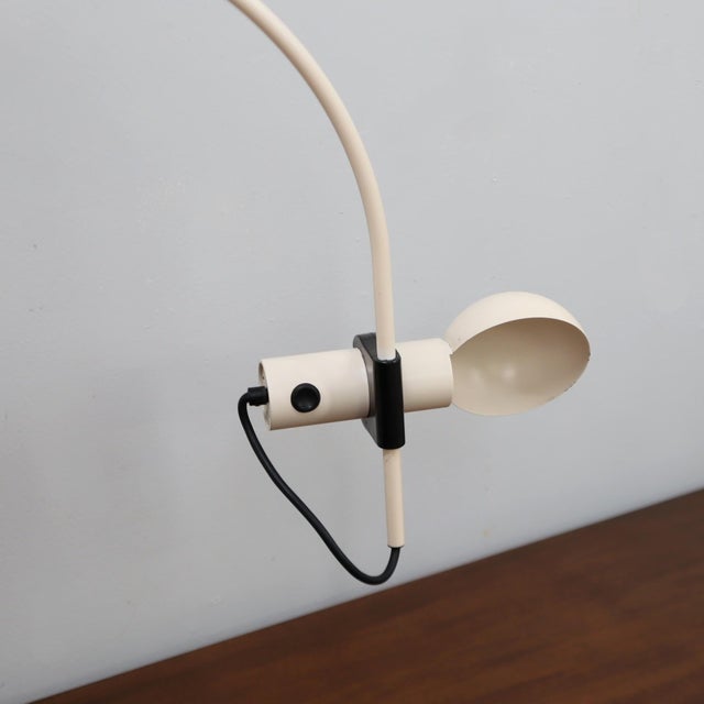 Designed by raul barbieri for italian manufacturer tronconi, this vintage desk clamp lamp epitomizes 1970s space age...