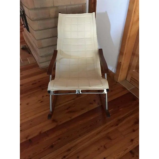 1950s Mid-Century Japanese Rocking Chair by Takeshi Nii For Sale - Image 5 of 10