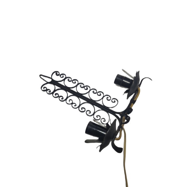 Brutalist 2-Armed Wall Lamps, Poland, 1970s, Set of 2 For Sale - Image 4 of 7