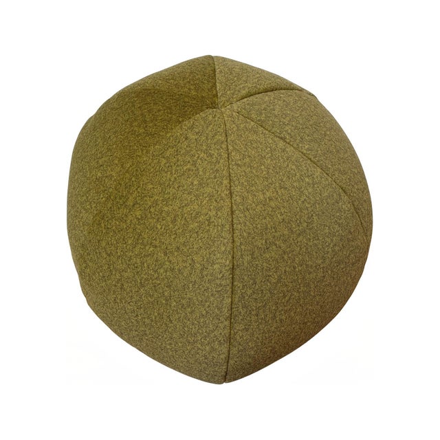 2020s Qivuit Green Round Pillow For Sale - Image 5 of 7