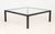 Modern Minimalist Polished Metal and Glass Top Coffee Table For Sale - Image 9 of 10