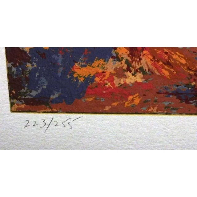 1990s Mark King "Autumn Hunt" Hand Signed Art Serigraph For Sale - Image 5 of 7