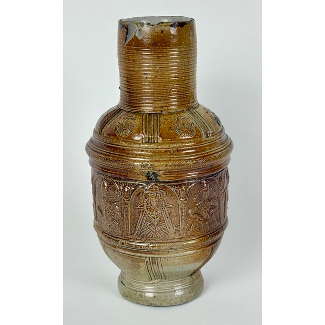 Early 1600's German Raeren Stoneware Jug For Sale In Washington DC - Image 6 of 11