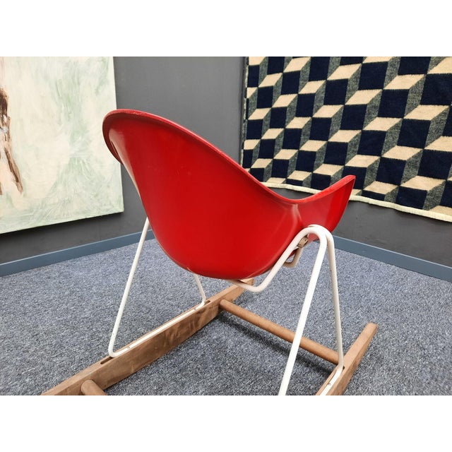 White Children's Rocking Chair by Walter Papst for Wilkhahn, 1950s For Sale - Image 8 of 15