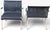 Postmodern Pair of Keilhauer Net Lounge Armchairs by Eoos in Black Mesh and Tubular Steel For Sale - Image 3 of 16