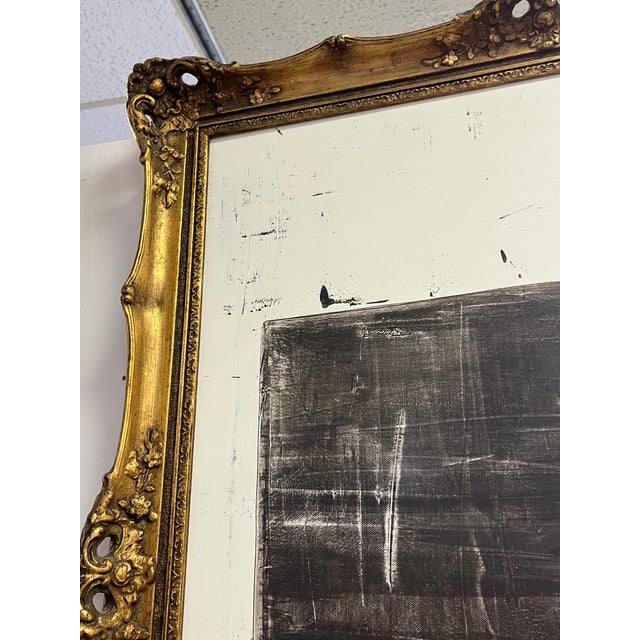 Contemporary Large Original Black & White Abstract Painting For Sale - Image 3 of 7
