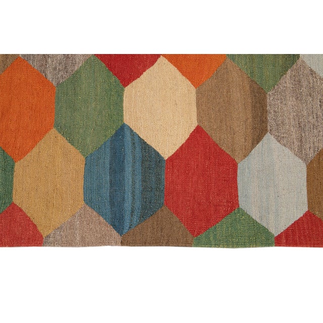 21st Century Modern Kilim Wool Rug For Sale In New York - Image 6 of 13