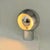 Vintage Space Age table lamp from the 1970s, constructed in chromed metal and characterized by a substantial spherical...