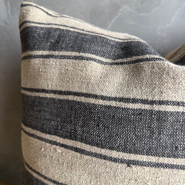 Not Yet Made - Made To Order Vintage Rug Pillow Cover With Stripes For Sale - Image 5 of 8