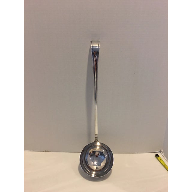 Large Vintage Silverplate Ladle, Japan For Sale In Detroit - Image 6 of 8