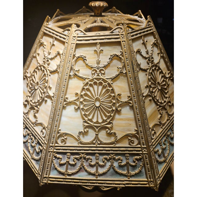 Metal Early 20th Century Bradley and Hubbard Table Lamp For Sale - Image 7 of 18
