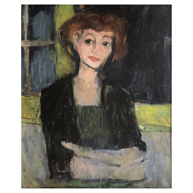 Jean Ducommun, Sabine, Oil on Canvas, Framed For Sale