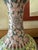 Red Chinese Famille Rose Porcelain Vase Circa 1940–1960 Hand Painted Floral Chinoiserie Qianlong Mark 14.5 Inch For Sale - Image 8 of 12