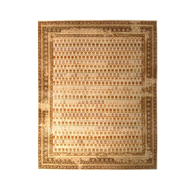 Beige Rug & Kilim’s Oversized Daisy Rug in Cream and Orange, 12x16 For Sale - Image 8 of 8