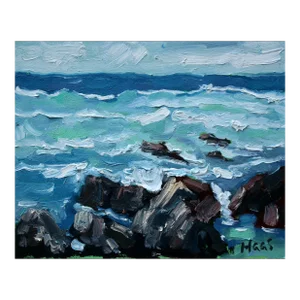 Contemporary Seascape, Modern Coastal Oil Painting
