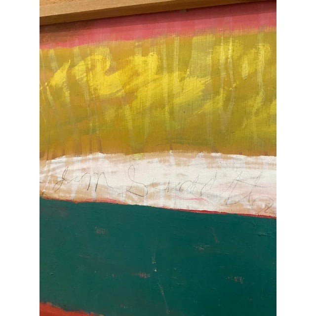 Wood Late 20th Century “Cotton Farm” Jimmy Lee Sudduth Folk Art Painting For Sale - Image 7 of 13
