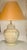 Mid-Twentieth Century Creme and White Ceramic Table Lamp For Sale - Image 4 of 12